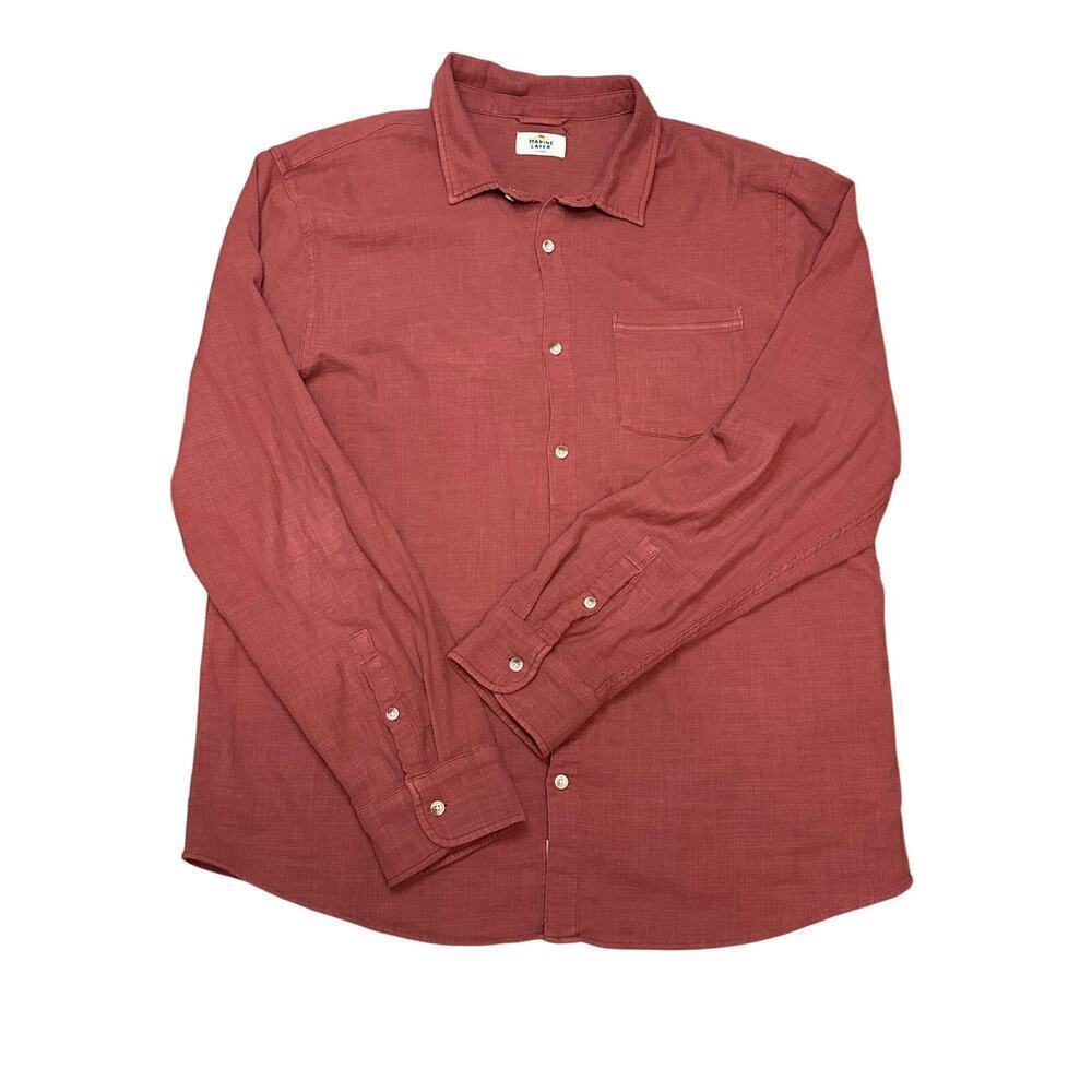 Marine Layer Stretch Selvage Long‎ Sleeve Shirt XL